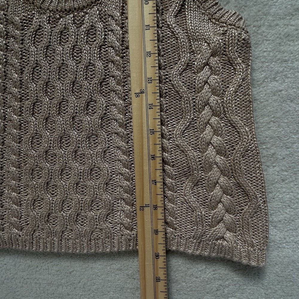 Free People High Tide Cable Knit Tank Vest Sweater Gold XS - Picture 5 of 7